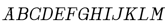 Nickota Italic Font UPPERCASE