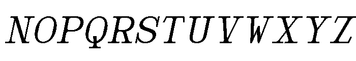 Nickota Italic Font UPPERCASE