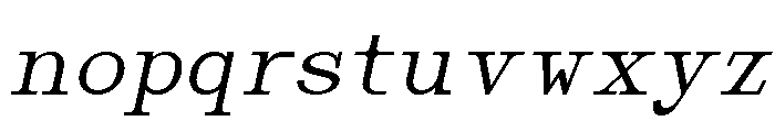 Nickota Italic Font LOWERCASE