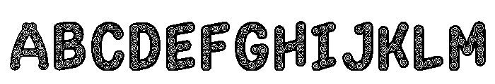 Nicotiana Regular Font UPPERCASE