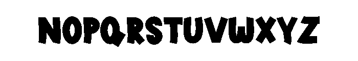 Night Alone Font LOWERCASE