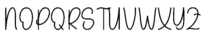 Night Animal Font UPPERCASE