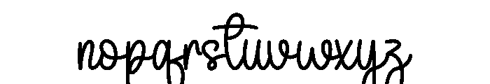 Night Animal Font LOWERCASE