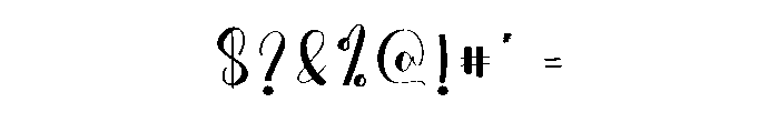 Night Autography Font OTHER CHARS