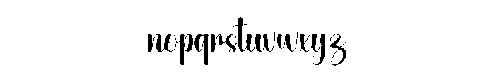 Night Autography Font LOWERCASE