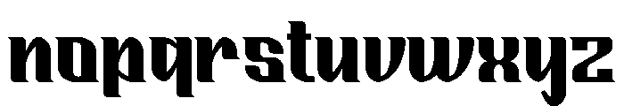 Night Bender Bold Font LOWERCASE