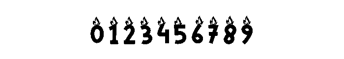 Night Bonfire Font OTHER CHARS