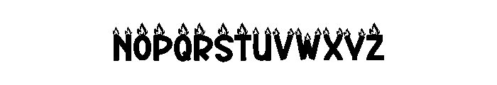 Night Bonfire Font UPPERCASE