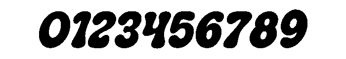 Night Bubble Italic Font OTHER CHARS