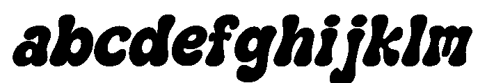 Night Bubble Italic FONT