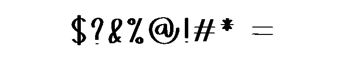 Night Bubble Font OTHER CHARS
