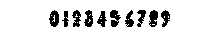 Night Firework Font OTHER CHARS