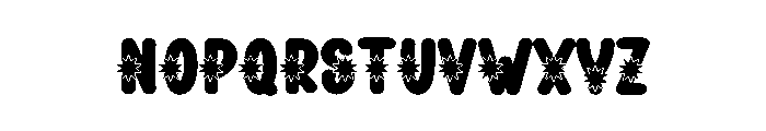 Night Firework Font UPPERCASE