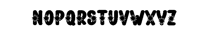 Night Firework Font LOWERCASE