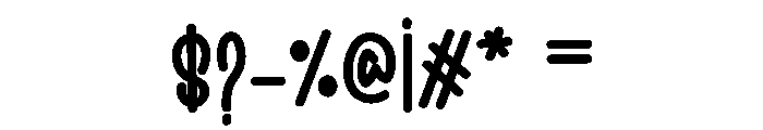 Night Gravity Font OTHER CHARS