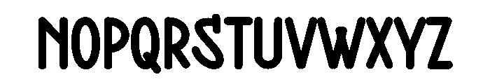 Night Gravity Font LOWERCASE