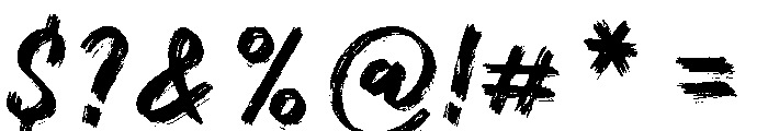 Night Growl Font OTHER CHARS