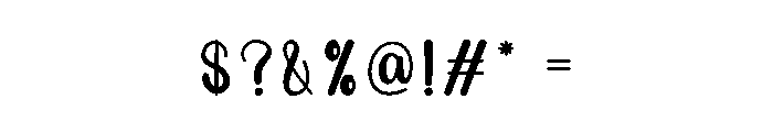 Night Handmade Font OTHER CHARS