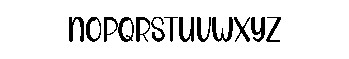 Night Handmade Font LOWERCASE