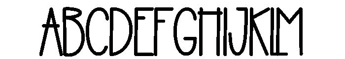 Night Homestay Font UPPERCASE