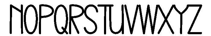 Night Homestay Font UPPERCASE