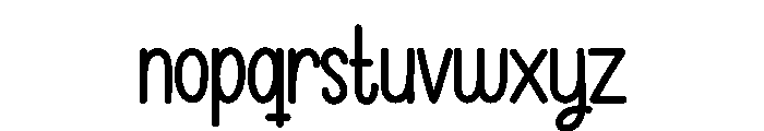 Night Homestay Font LOWERCASE