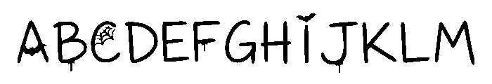 Night Horror Regular Font UPPERCASE