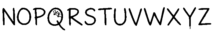 Night Horror Regular Font UPPERCASE