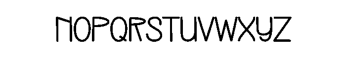 Night Monogram Font LOWERCASE