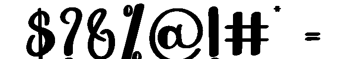 Night Newyear Font OTHER CHARS