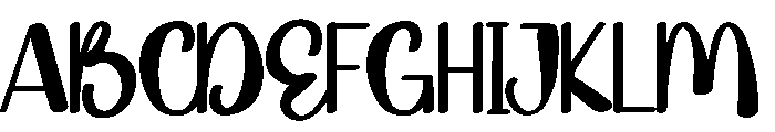Night Newyear Font UPPERCASE