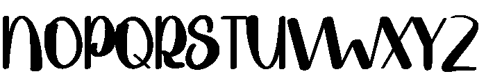 Night Newyear Font UPPERCASE