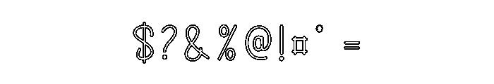 Night Rainbow Font OTHER CHARS