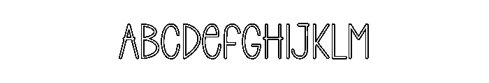 Night Rainbow Font UPPERCASE