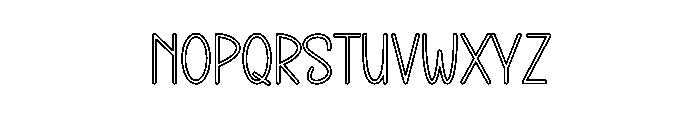 Night Rainbow Font LOWERCASE