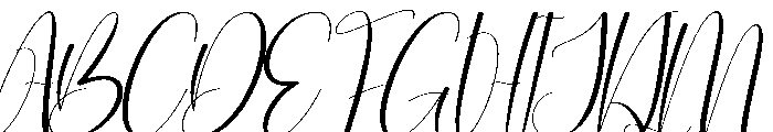 Night Rainday Font UPPERCASE