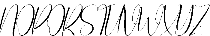 Night Rainday Font UPPERCASE