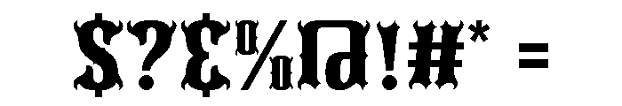 Night Scape Font OTHER CHARS