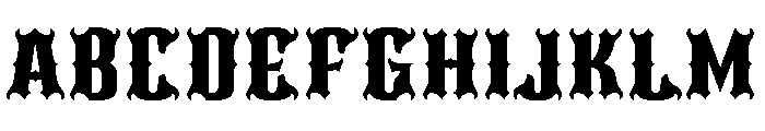 Night Scape Font UPPERCASE