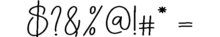 Night Signature Font OTHER CHARS