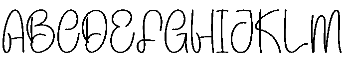 Night Signature Font UPPERCASE