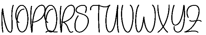 Night Signature Font UPPERCASE