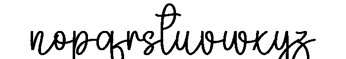 Night Signature Font LOWERCASE