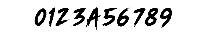 Night Slash Font OTHER CHARS