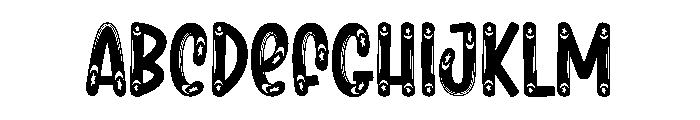 Night Starmoon Font UPPERCASE