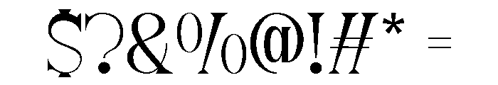 Night Stright Regular Font OTHER CHARS