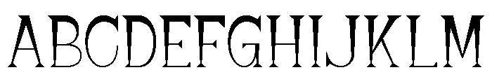 Night Stright Regular Font UPPERCASE