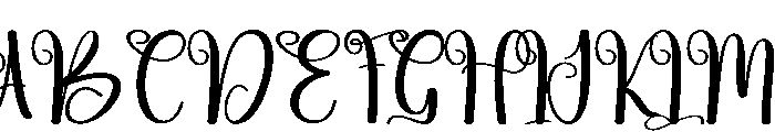 Night Wednesday Font UPPERCASE