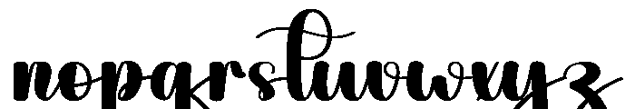 Night Wednesday Font LOWERCASE