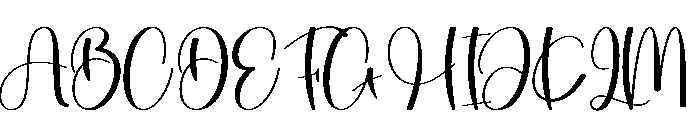 Night Winterday Font UPPERCASE